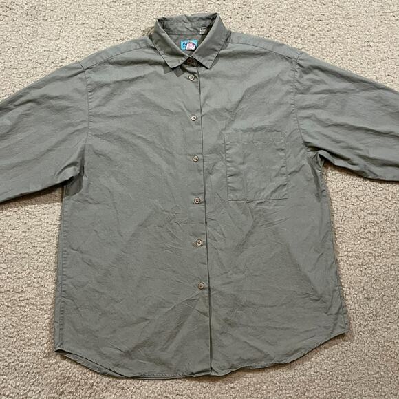 Album By Kenzo Womens Long Sleeve Button Up Shirt Tan Size Small - Picture 2 of 4